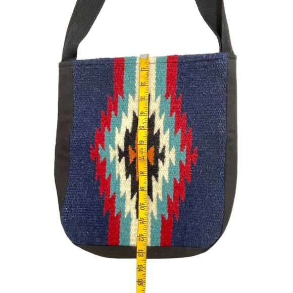El Paso Saddle Blanket Co Aztec Southwestern Woven Tote Bag Western Boho Rodeo - Picture 7 of 10